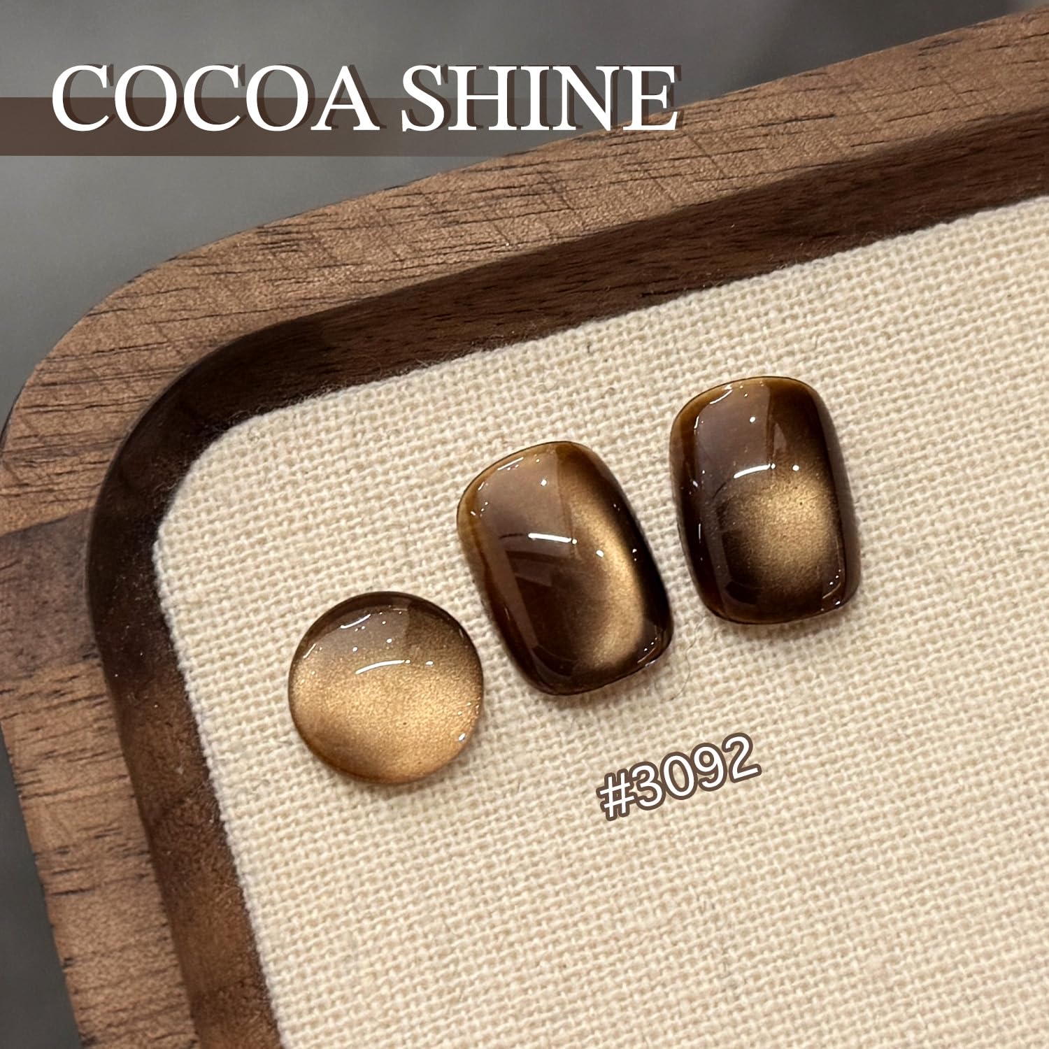 GAOY cat eye magnet demonstrates customizable shimmer on nails.