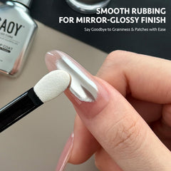 GAOY chrome powder application with brush technique for even adherence