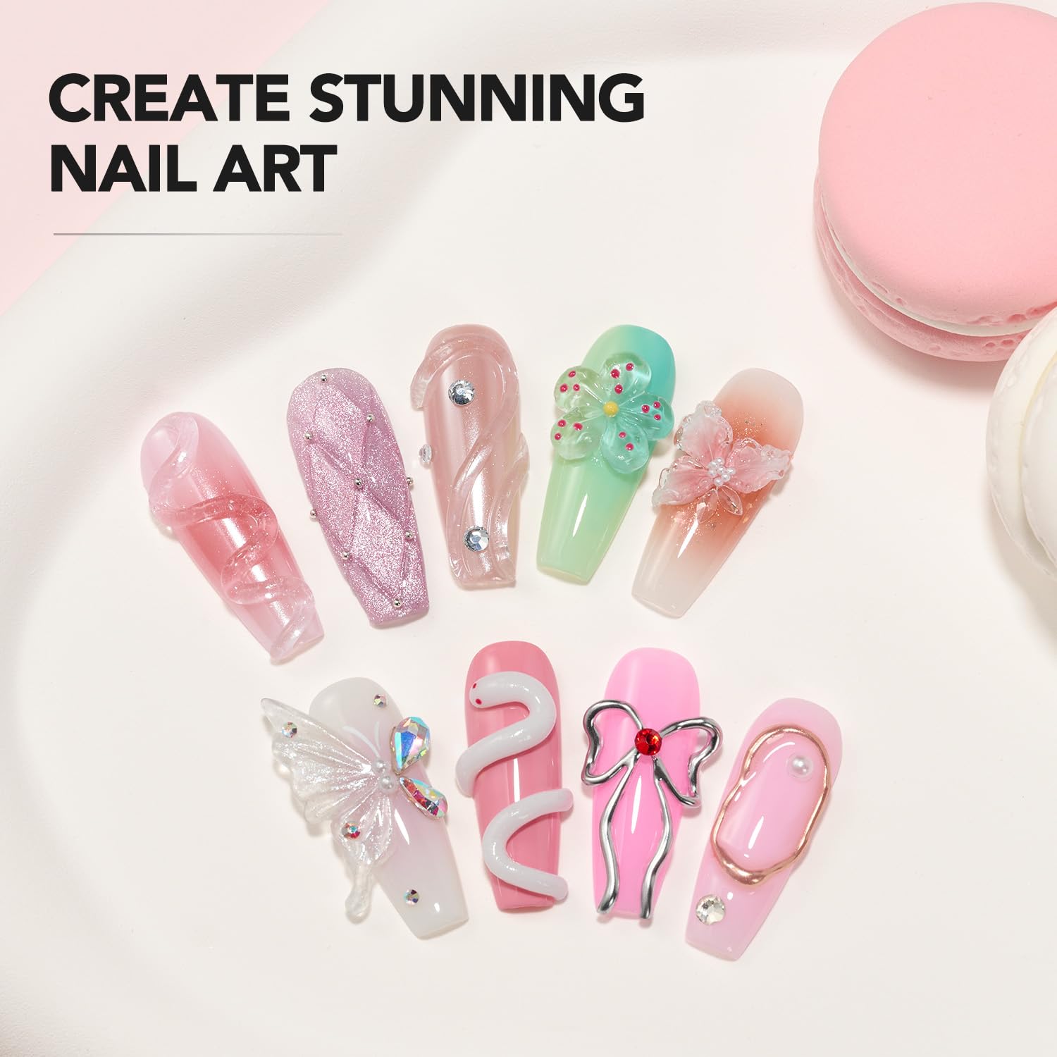 GAOY 3D Sculpting Gel curing under lamp fixes vibrant designs fast