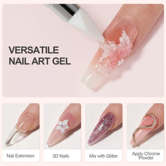 GAOY gel for nail extension builds sturdy length and durability