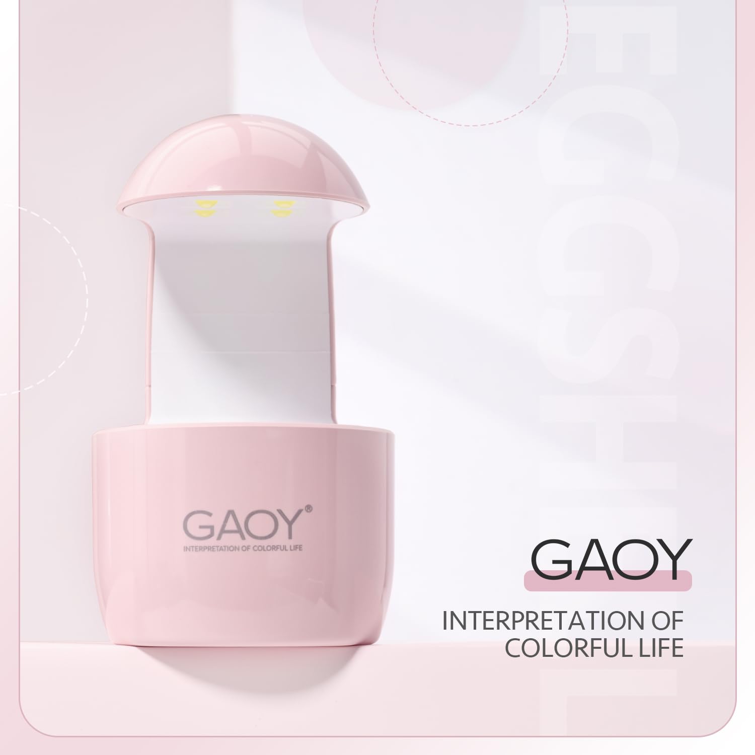 GAOY compact design suits fast-drying nail routines and travel.