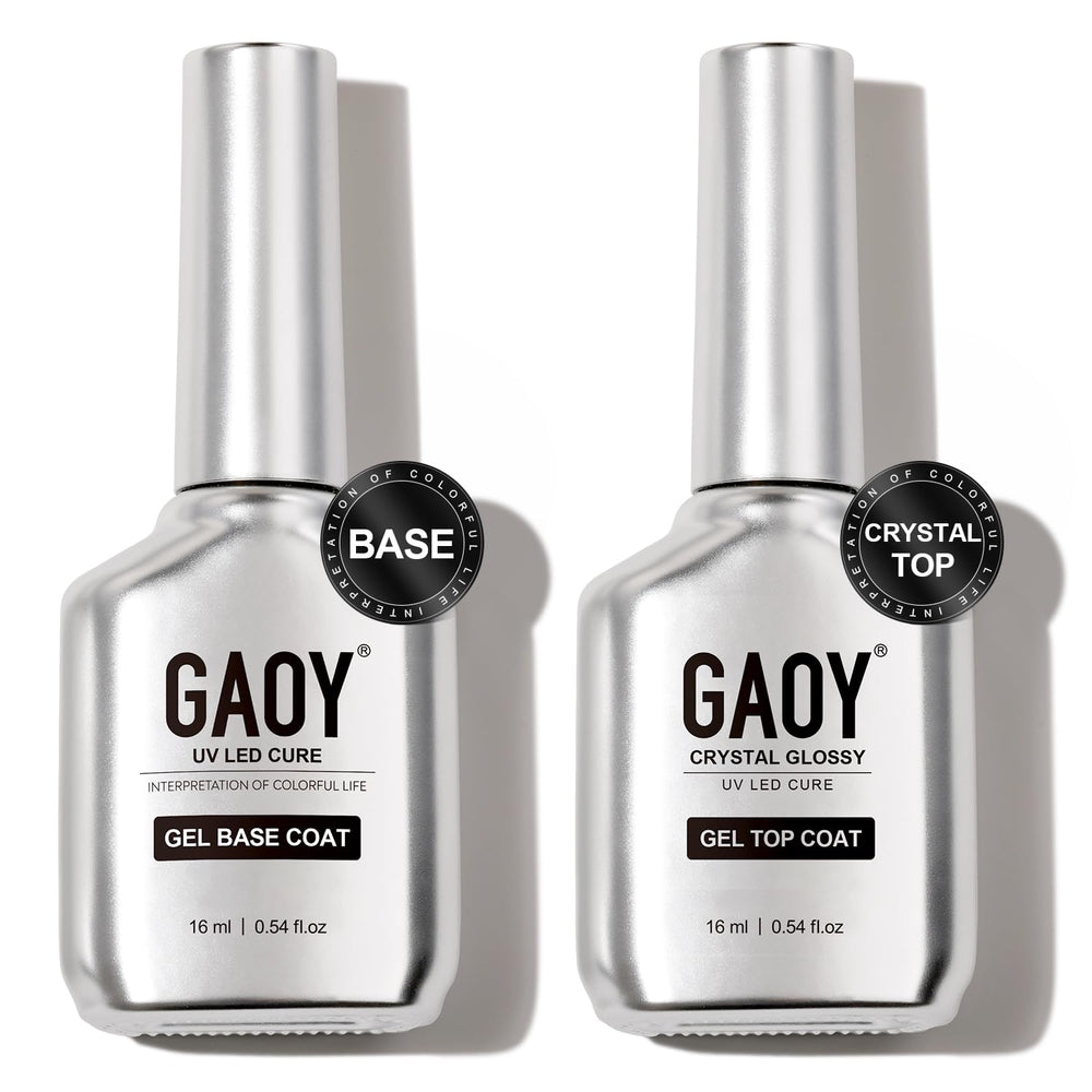 GAOY Crystal Glossy Top Coat 16ml for a high-shine gel manicure.