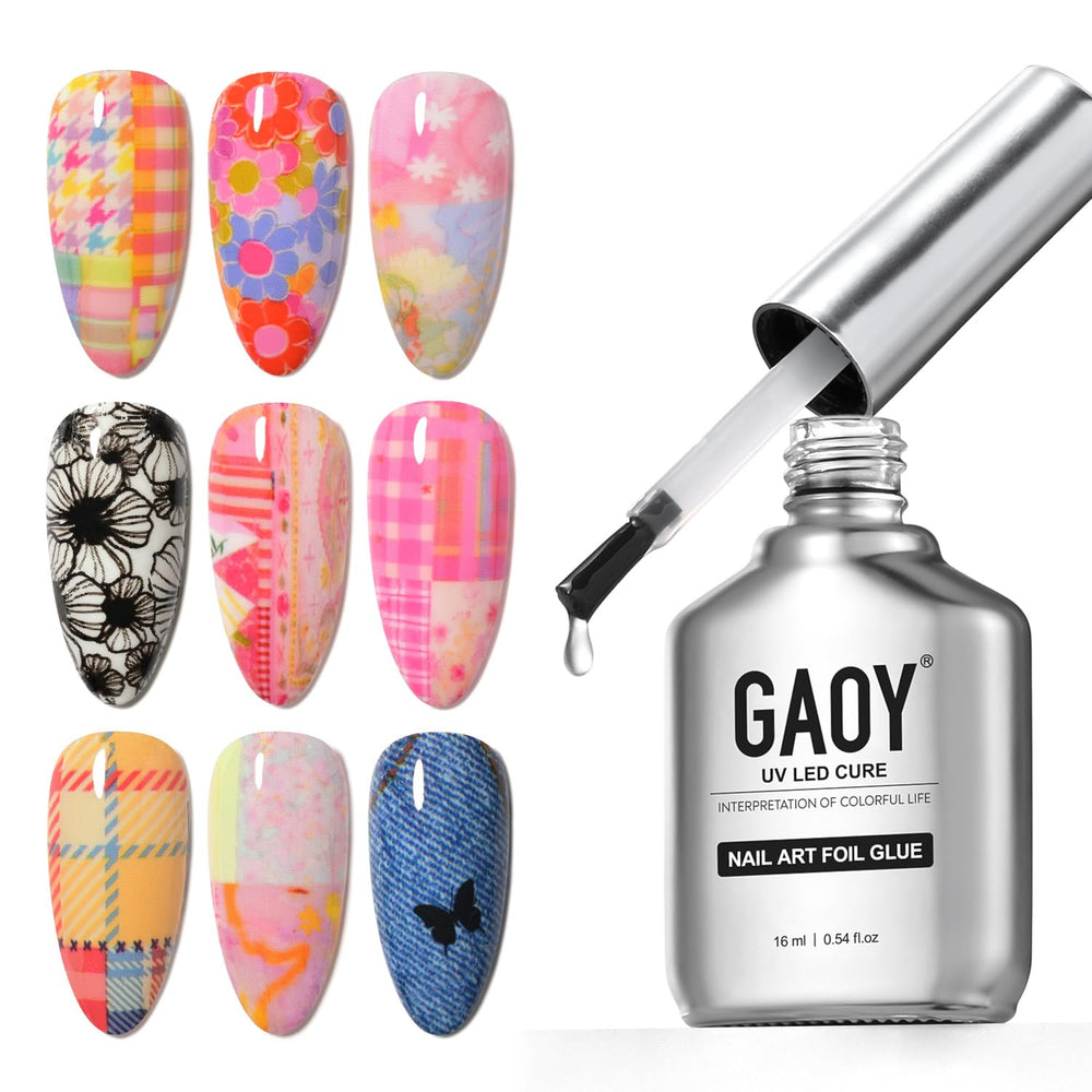 GAOY foil glue bottle with 16ml capacity for precise foil transfers at home