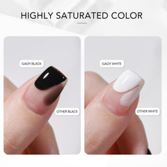 GAOY gel nail polish kit white 16ml bottle for crisp, clean nail art