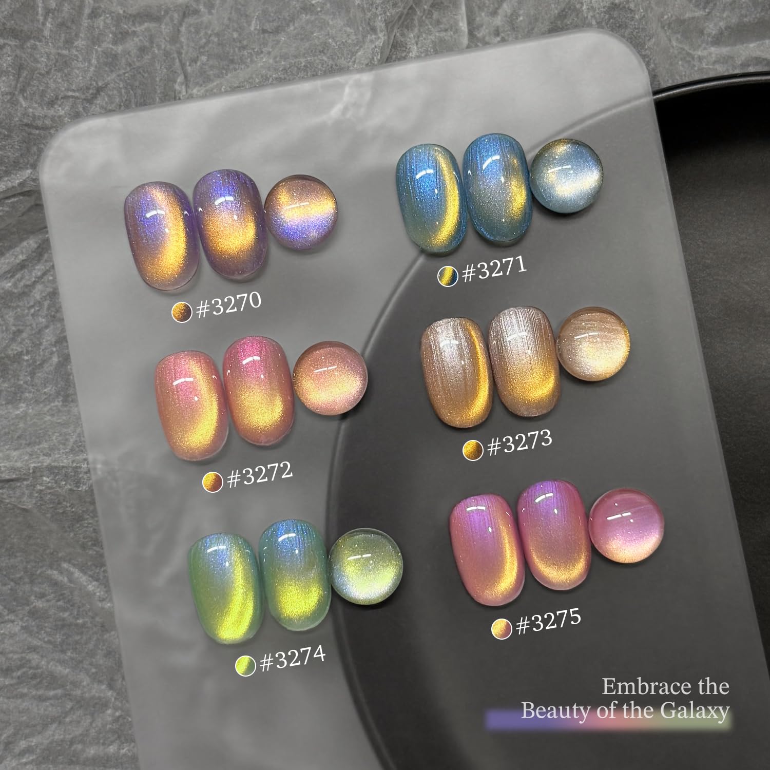 GAOY Glitter Cat Eye at-home mani set enables salon-like results at home.