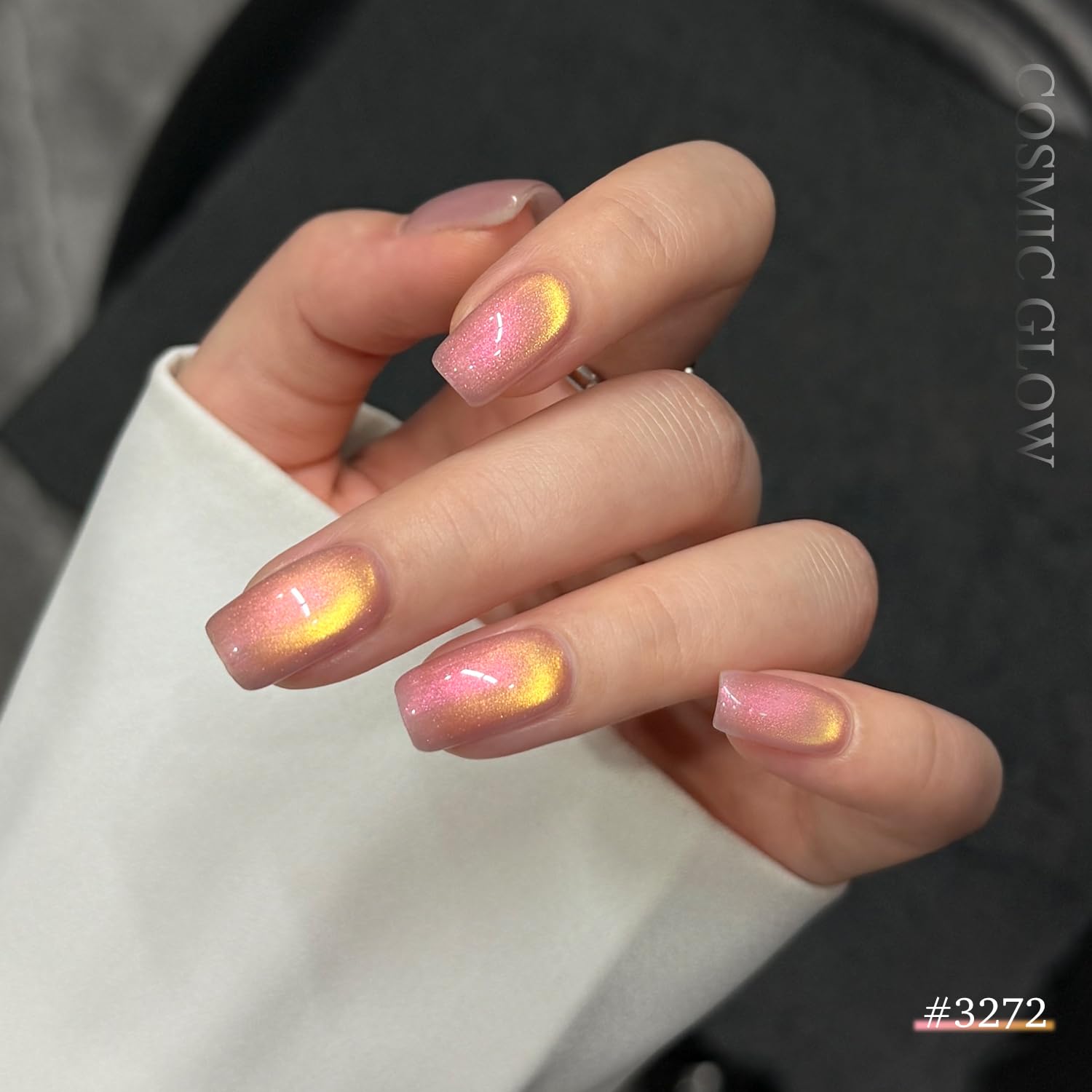 GAOY Glitter Cat Eye swatches show depth with multiple hues for unique looks.