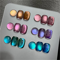 GAOY Glitter Cat Eye polish collection bottle for vibrant holographic patterns.