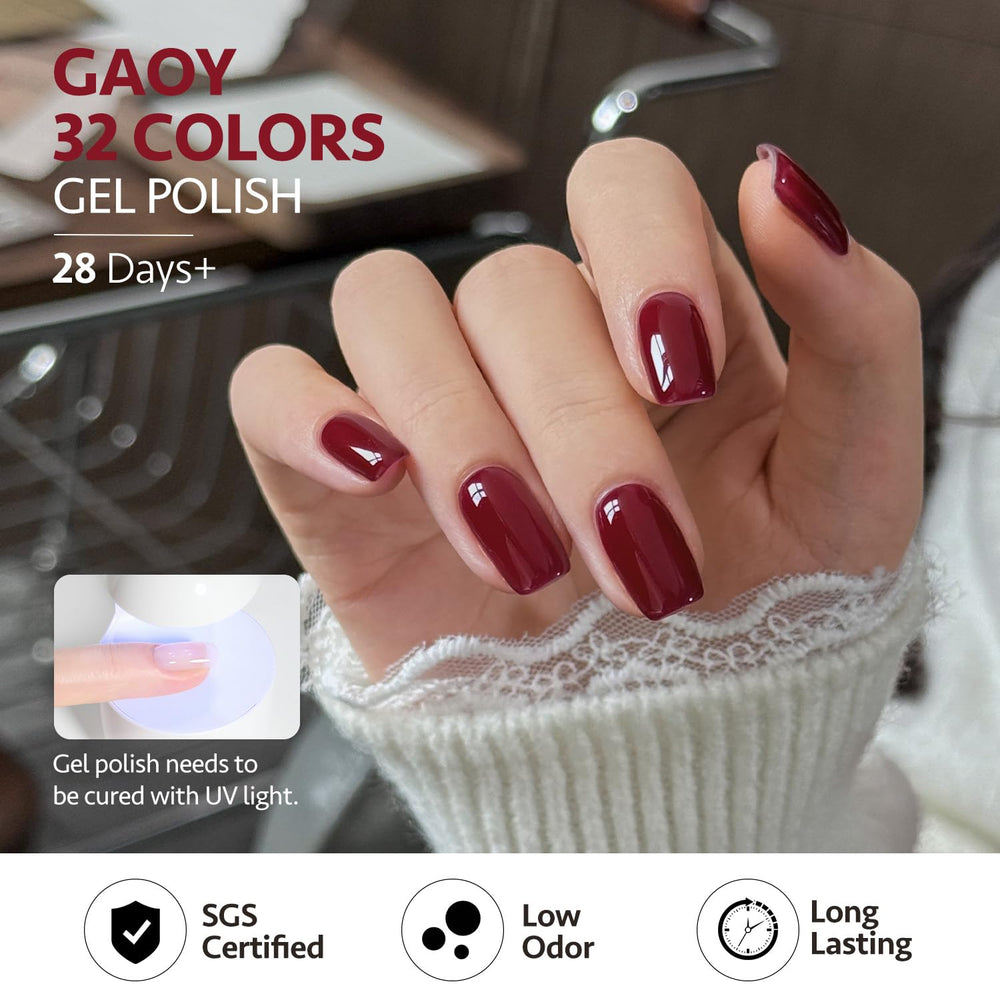 GAOY glossy top coat provides a shiny, smooth finish after curing