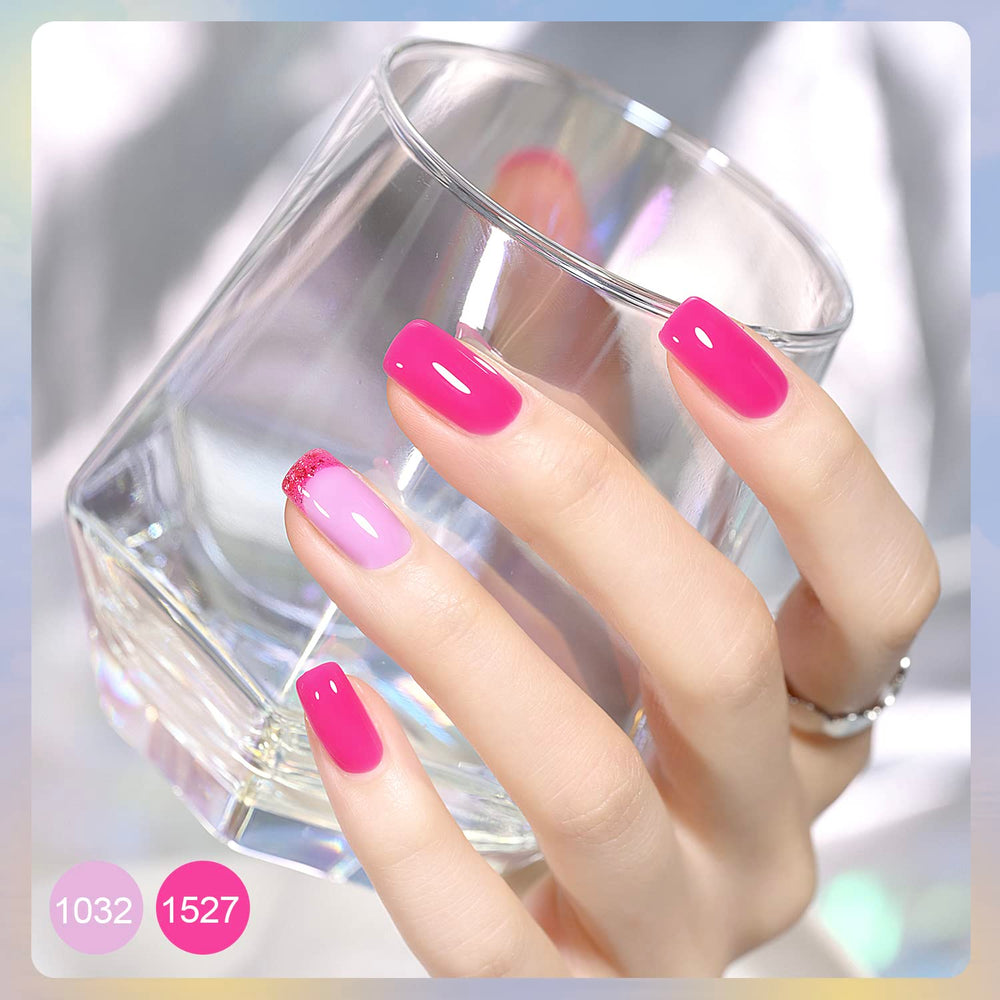 GAOY glossy top coat and base coat bottles for long-lasting shine