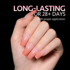 GAOY half-matte nails provide stronger adhesion and natural look.