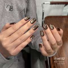 GAOY holographic shimmer effect adds depth to each manicure.