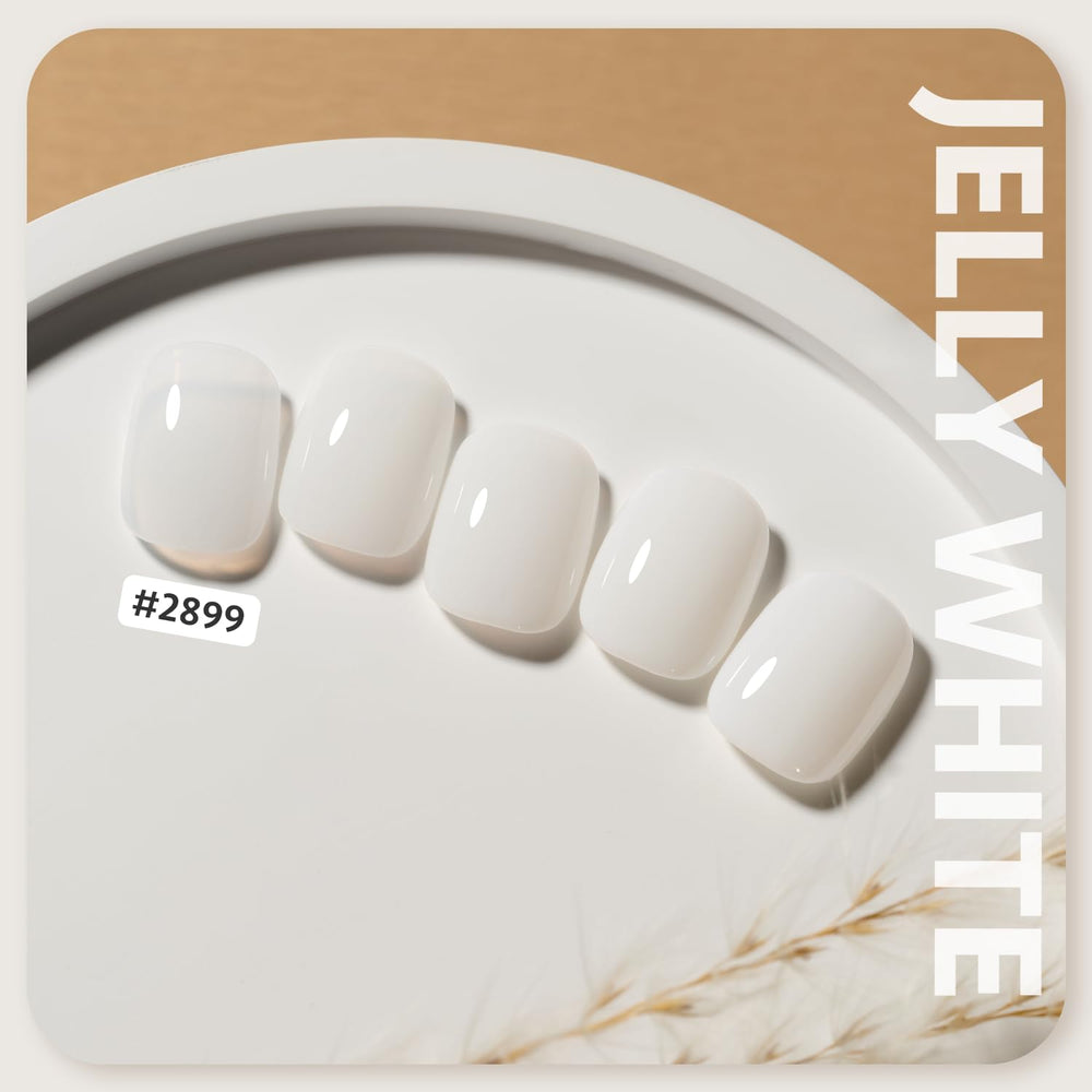GAOY Jelly Gel Nail Polish application swatch demonstrates sheer-to-opaque layering for versatile looks