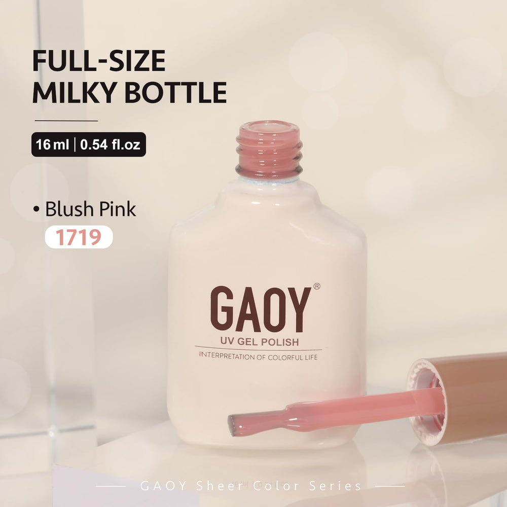 GAOY Jelly Nude Gel Polish supports four weeks of wear with proper care