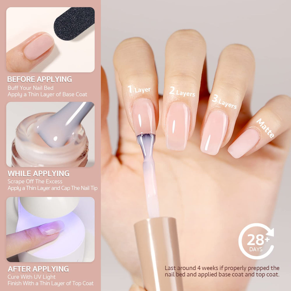 GAOY Low-odor formula supports a calmer at-home nail session.