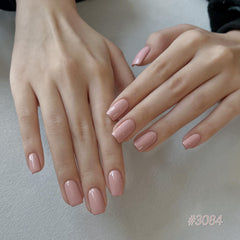 GAOY Macaron matte finish demo shows a velvet style manicure.