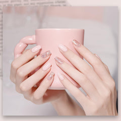 GAOY Barely Pink 2082 enhances nail art patterns with two-layer application