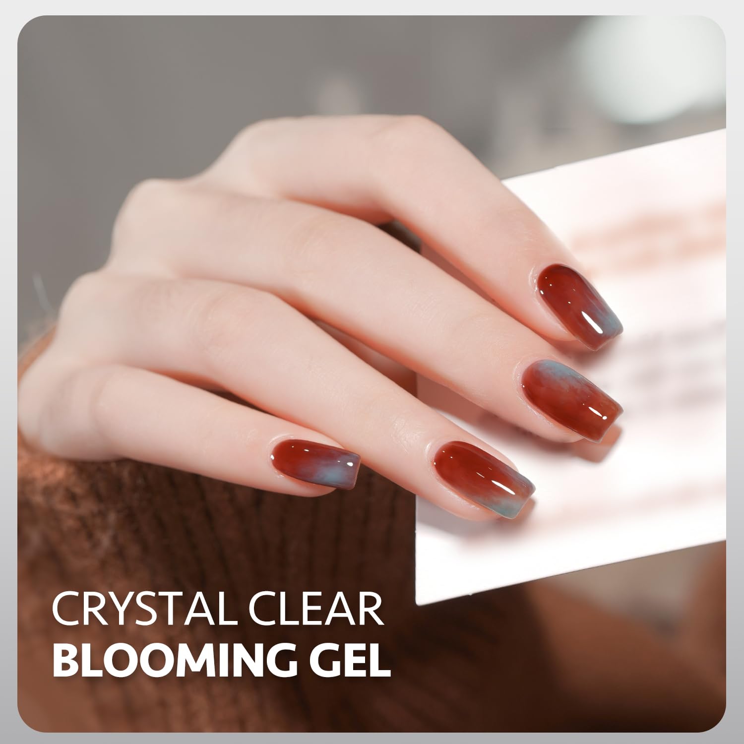 GAOY Blooming Gel cures under UV/LED light for quick set.