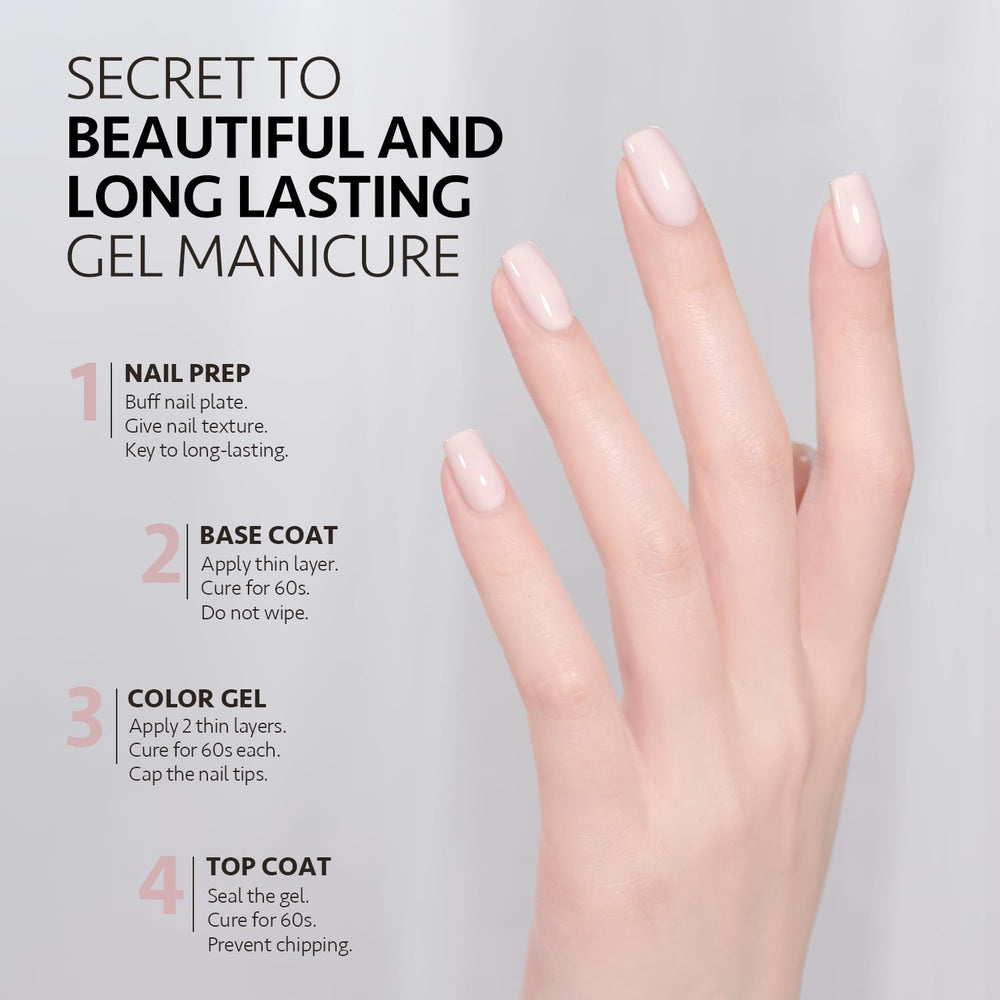 GAOY 16ml gel polish bottle provides lasting color and salon-like shine