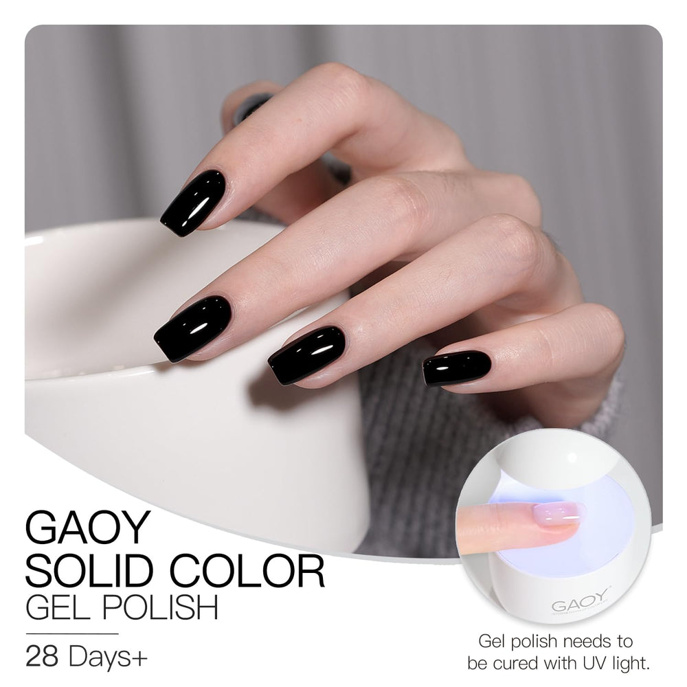GAOY nail polish packaging box organized for home manicures.