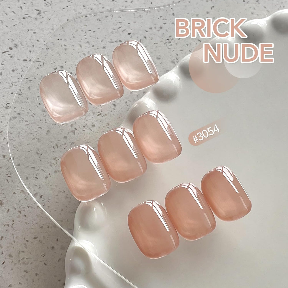 GAOY jelly polish swatch showing sheer to opaque layering on nails