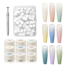 GAOY Ombre gel pots collection for easy gradient blending at home