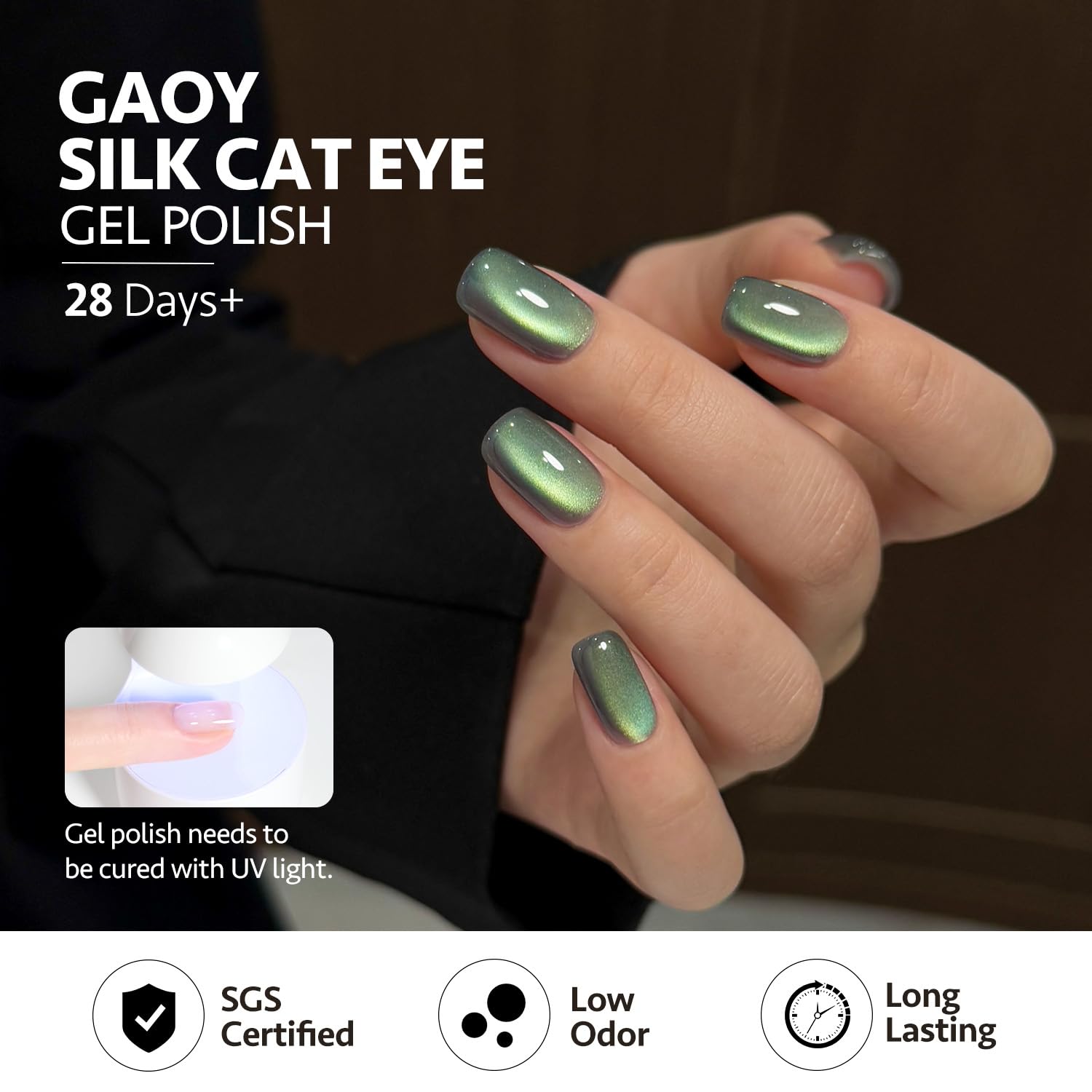 GAOY 16ml gel polish with magnet included for at home art