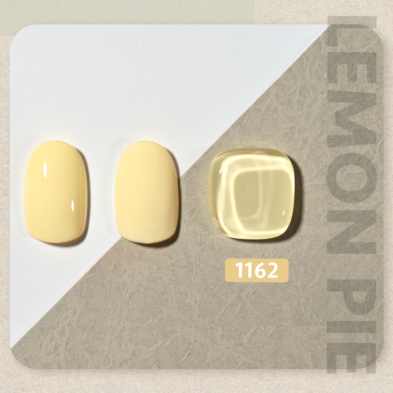 GAOY Lemon Pie color swatches for easy shade matching and creative nail art ideas.