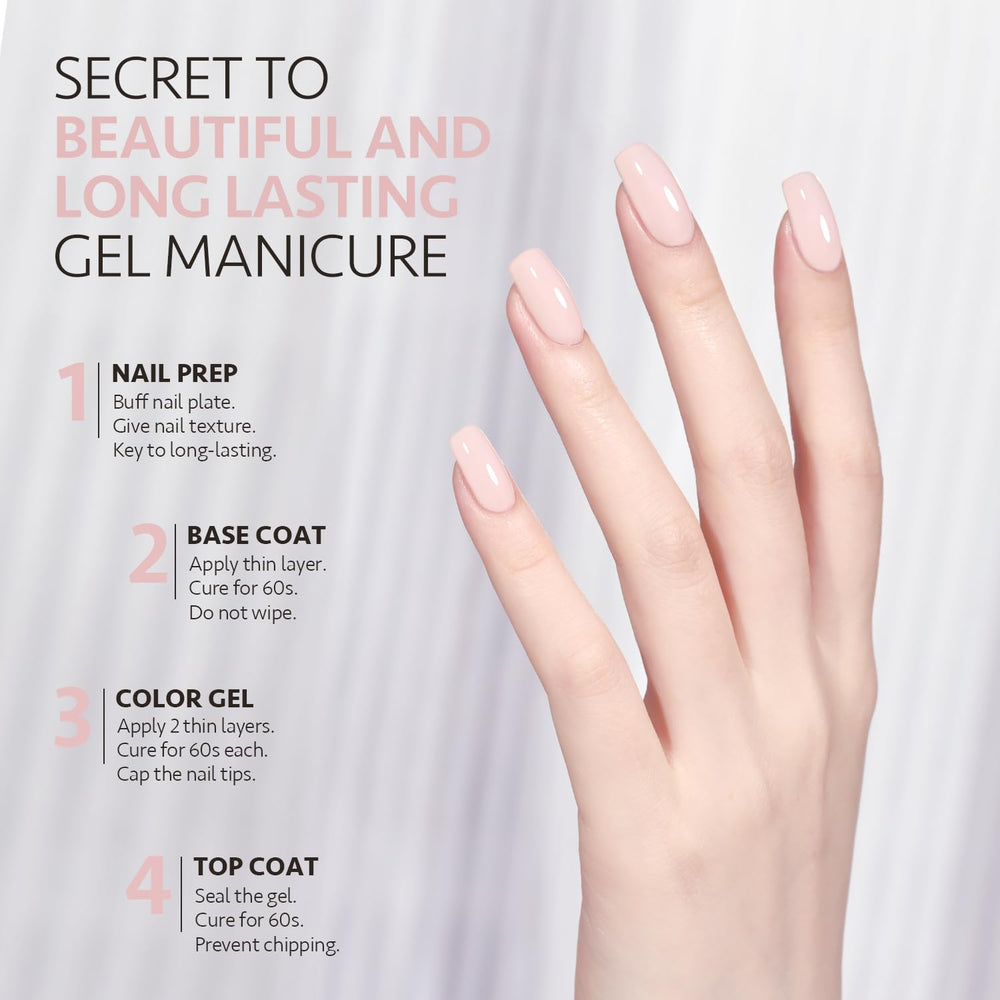 GAOY pastel gel colors pink green blue palette for DIY nails