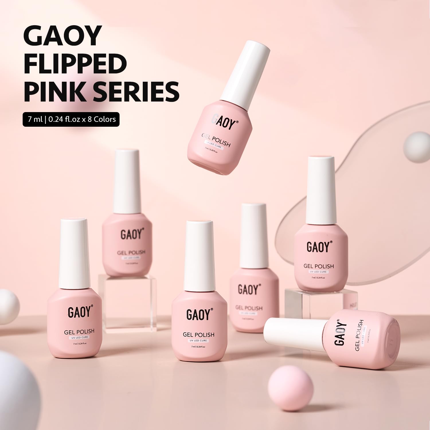 GAOY pastel gel set ready for home manicure and nail art