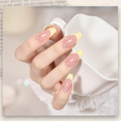 GAOY pastel yellow gel polish before nails for even color prep