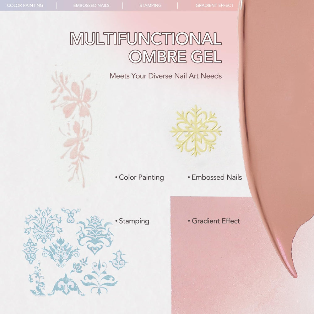 GAOY gel consistency supports smooth gradients for beginners