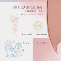 GAOY gel consistency supports smooth gradients for beginners