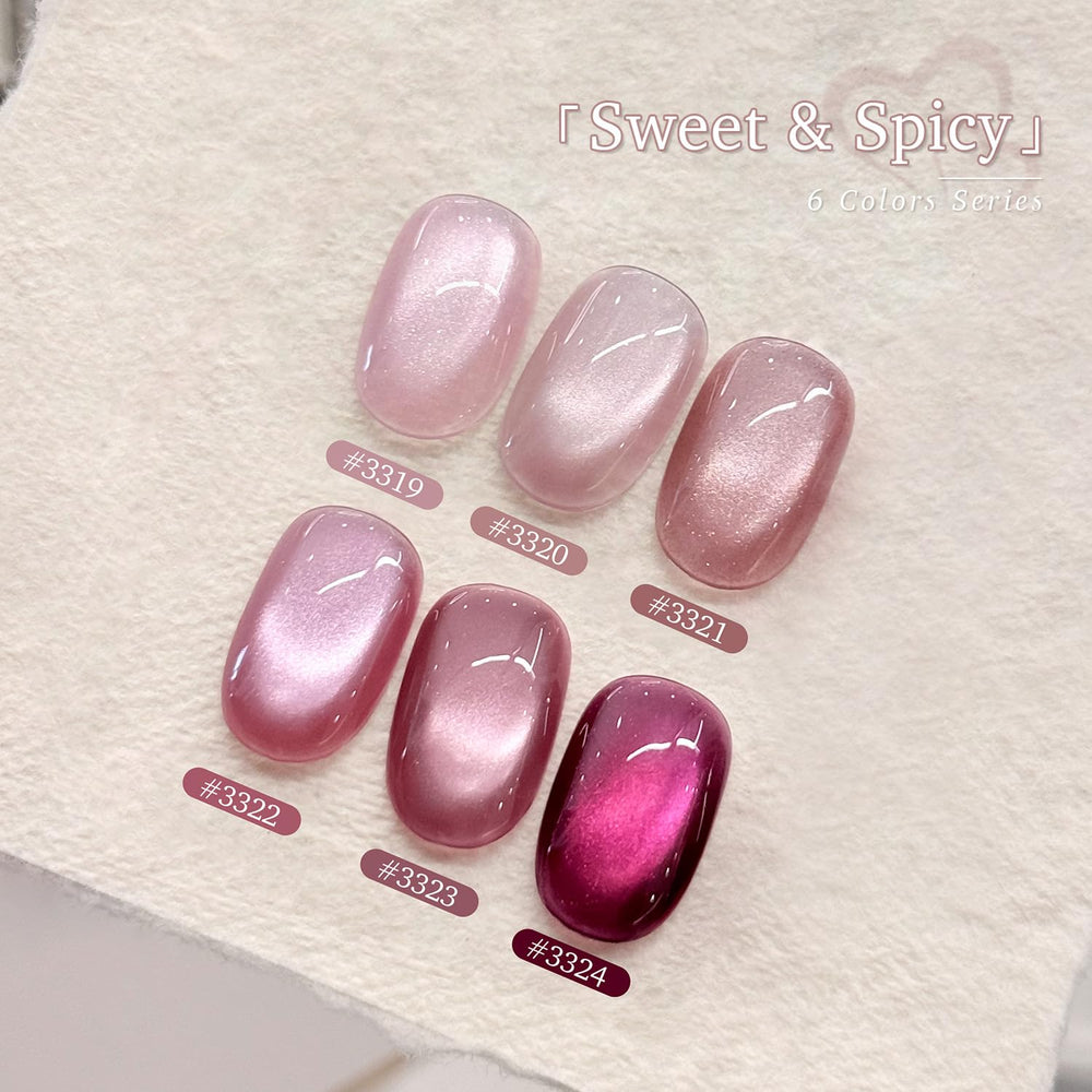 GAOY six-color gel polish collection ready for at-home manicure