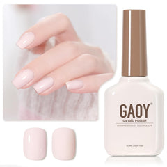 GAOY pink gel nail polish in barely pink for easy at-home manicures