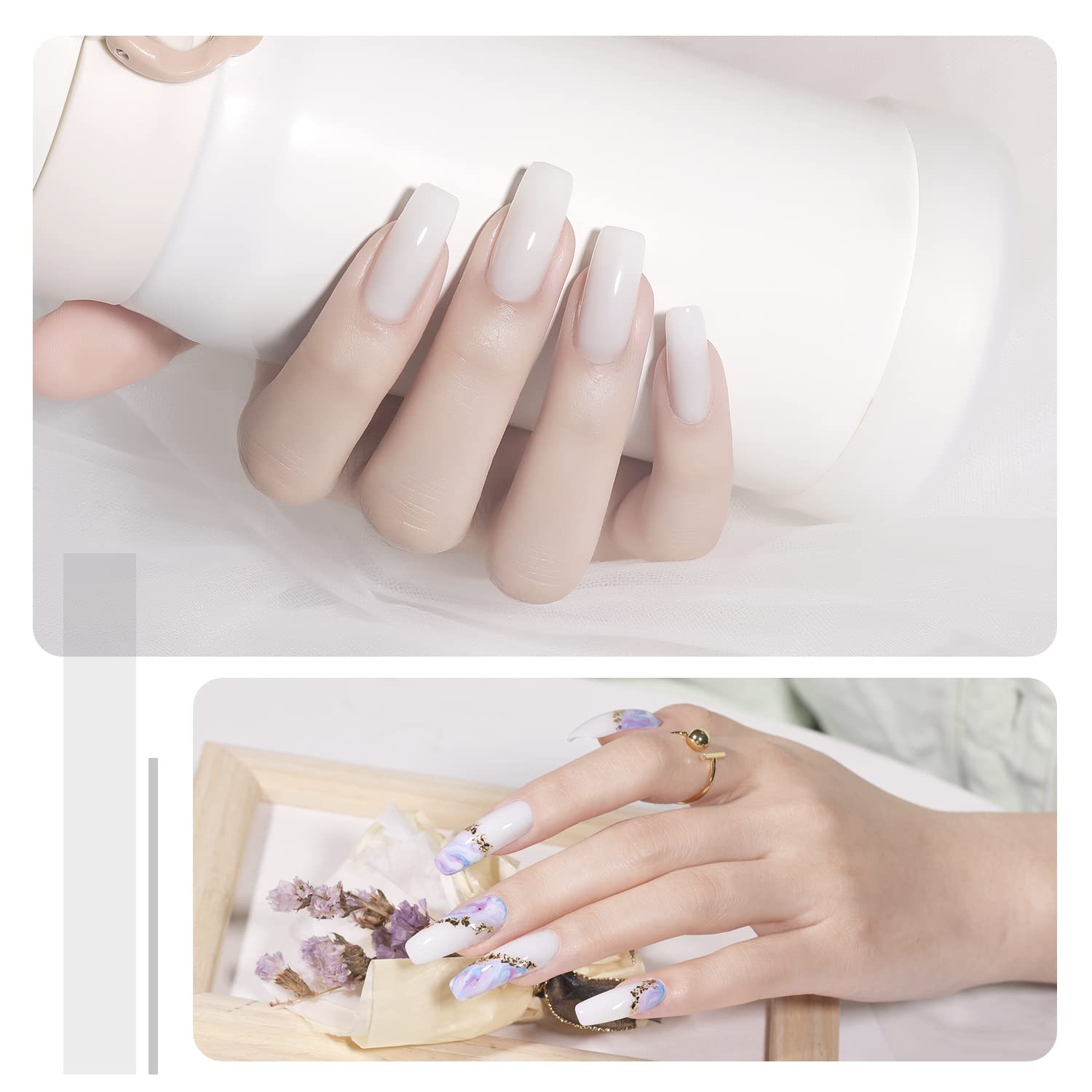 GAOY Poly Gel 3-minute extension technique for quick shaping.