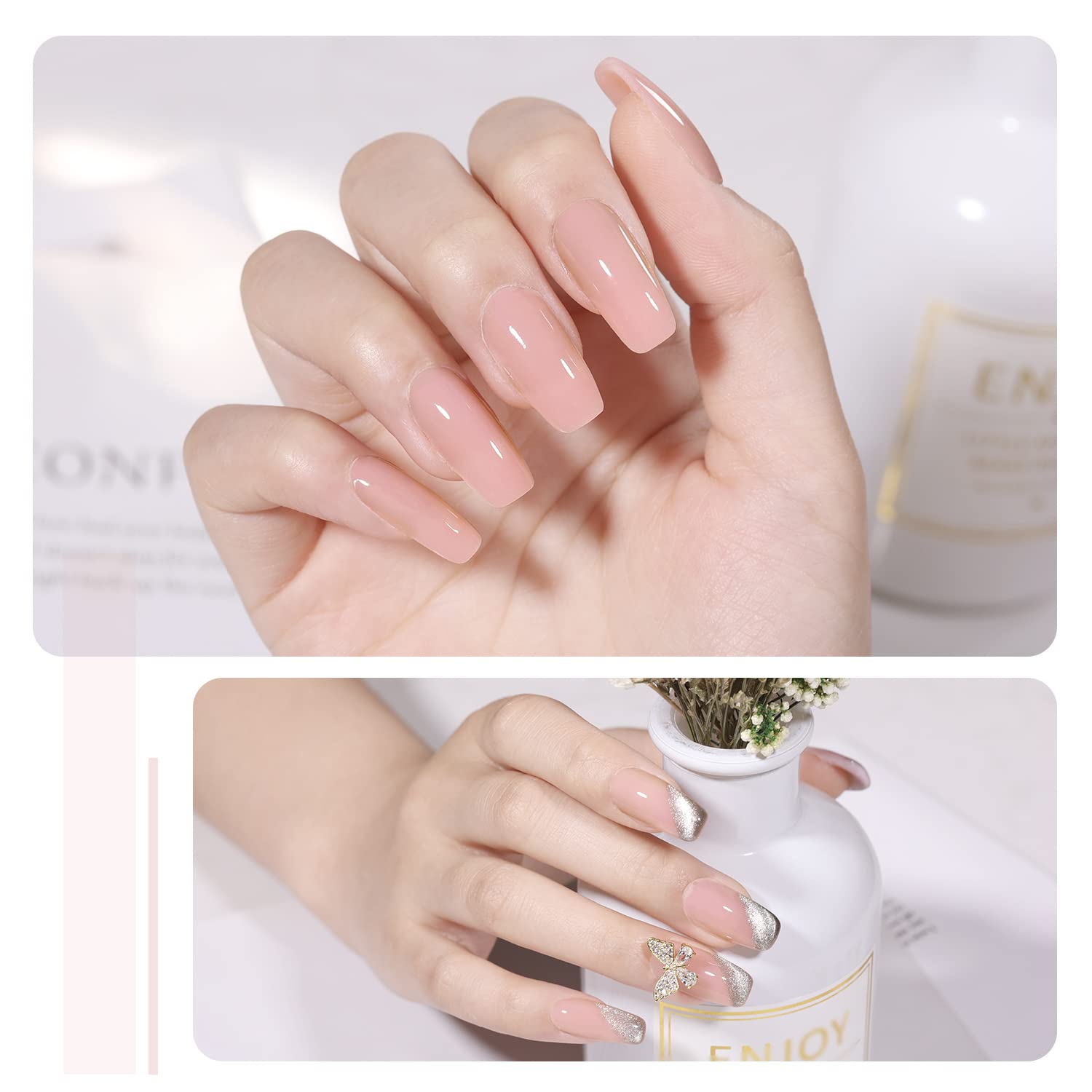 GAOY Poly Gel 60g beginner-friendly setup illustration for quick extensions.