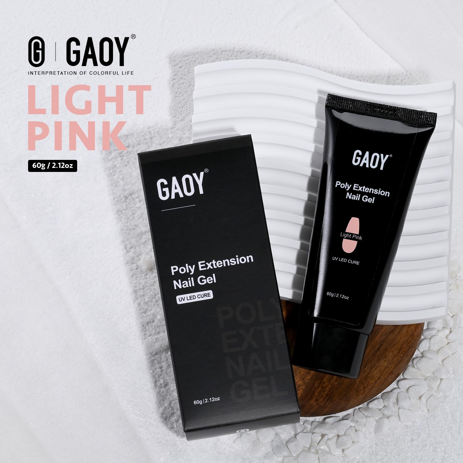 GAOY Poly Gel 60g long-wear potential up to four weeks with proper prep.
