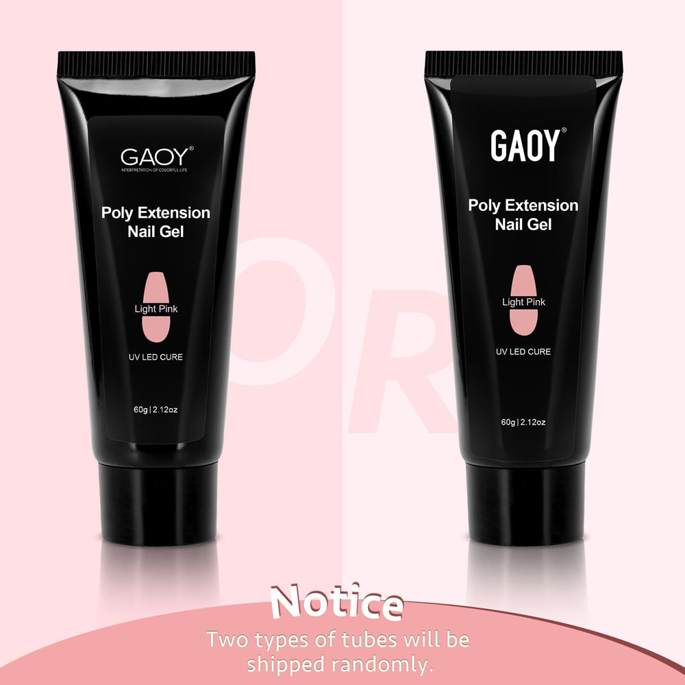 GAOY Poly Gel 60g note that accessories are not included in packaging.