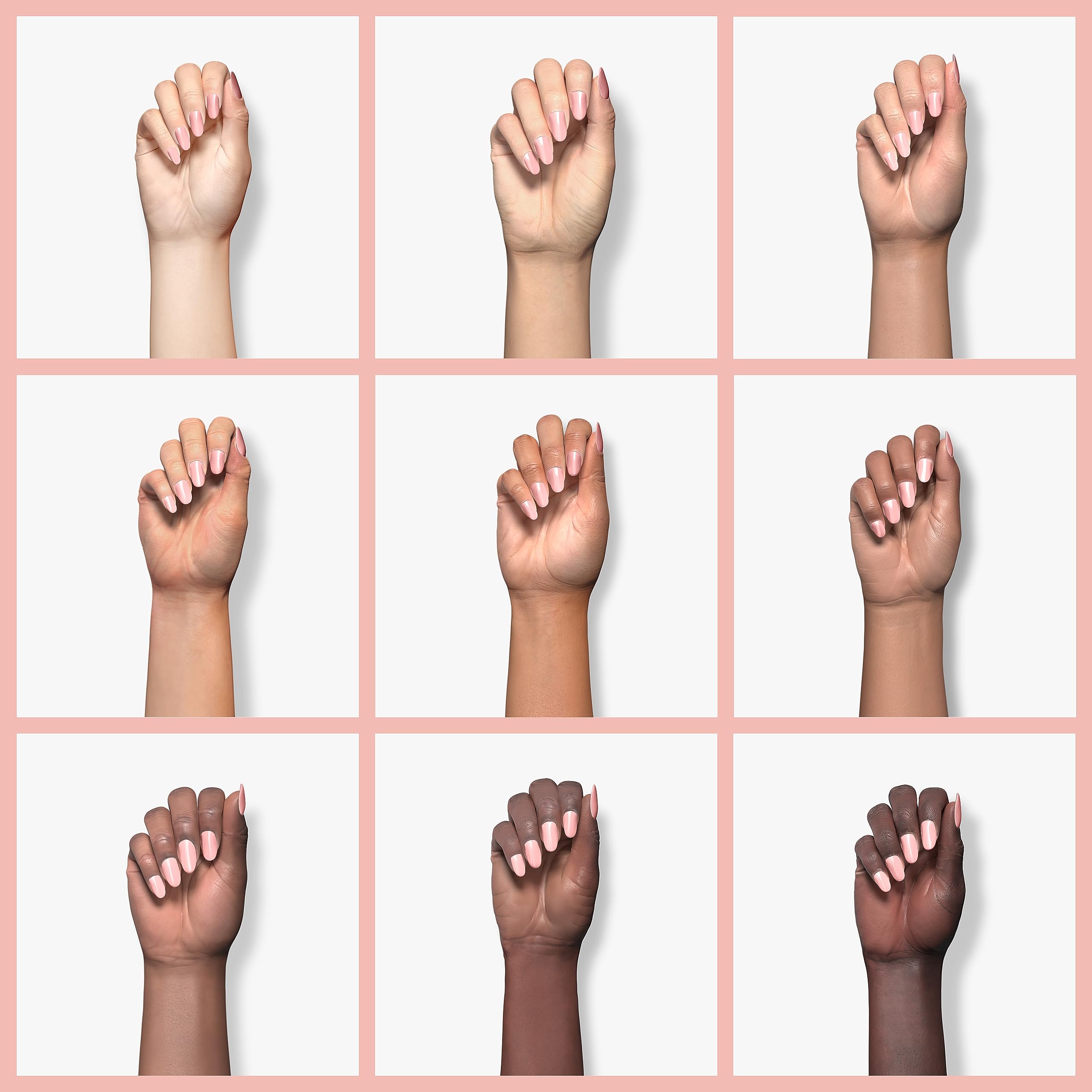 GAOY Poly Gel 60g set on hand highlights natural nude extensions.