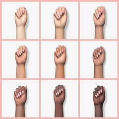 GAOY Poly Gel 60g set on hand highlights natural nude extensions.
