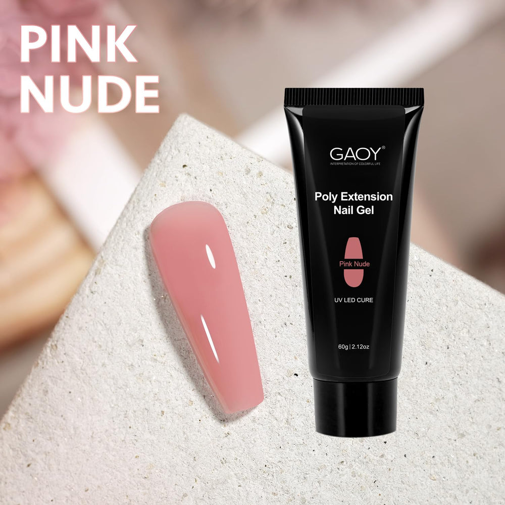 GAOY Poly Gel long wear up to four weeks with proper prep.