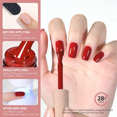 GAOY gel polish brush stroke showing smooth application for salon-quality nails.