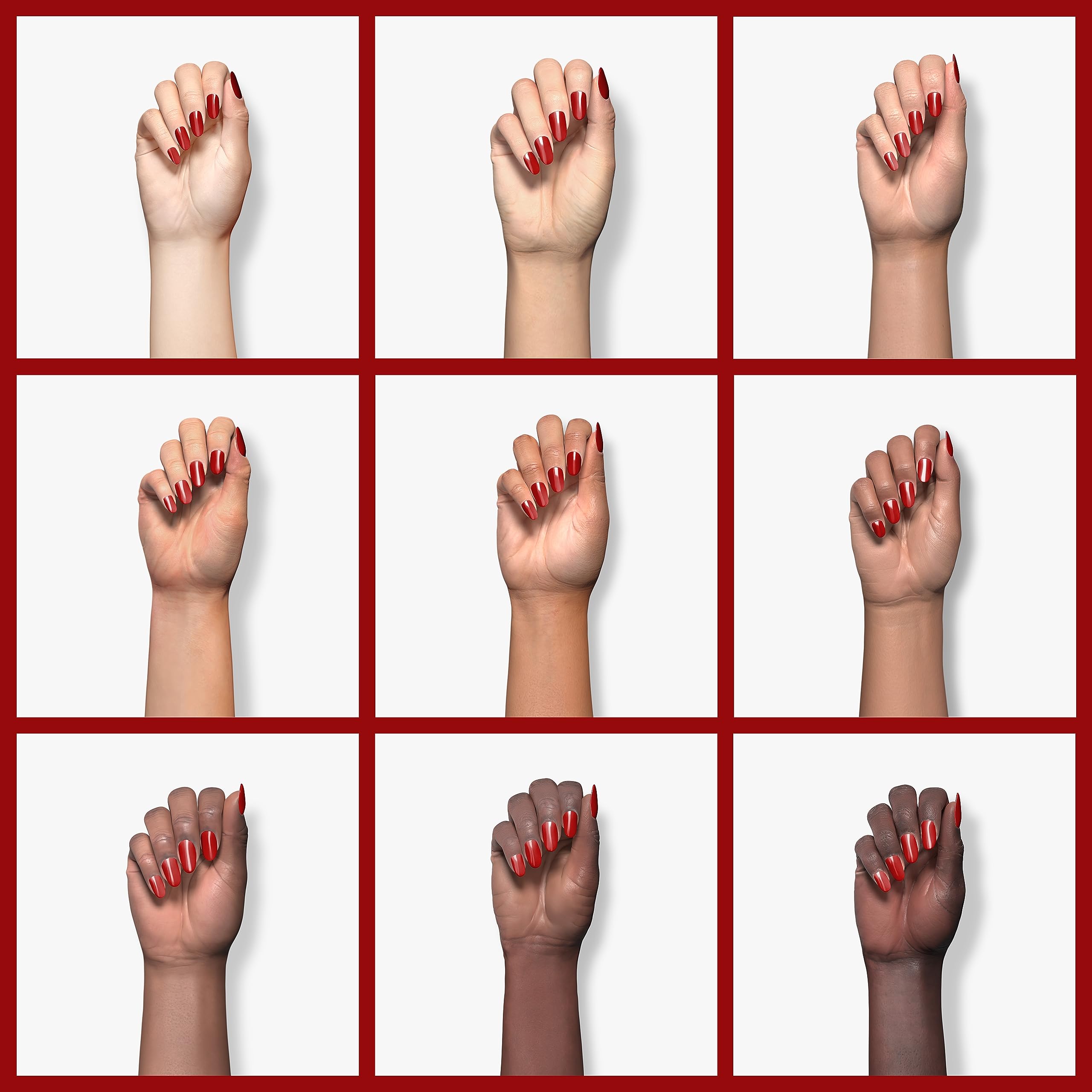 GAOY Ruby Red gel polish cures under UV lamp in 60 seconds.