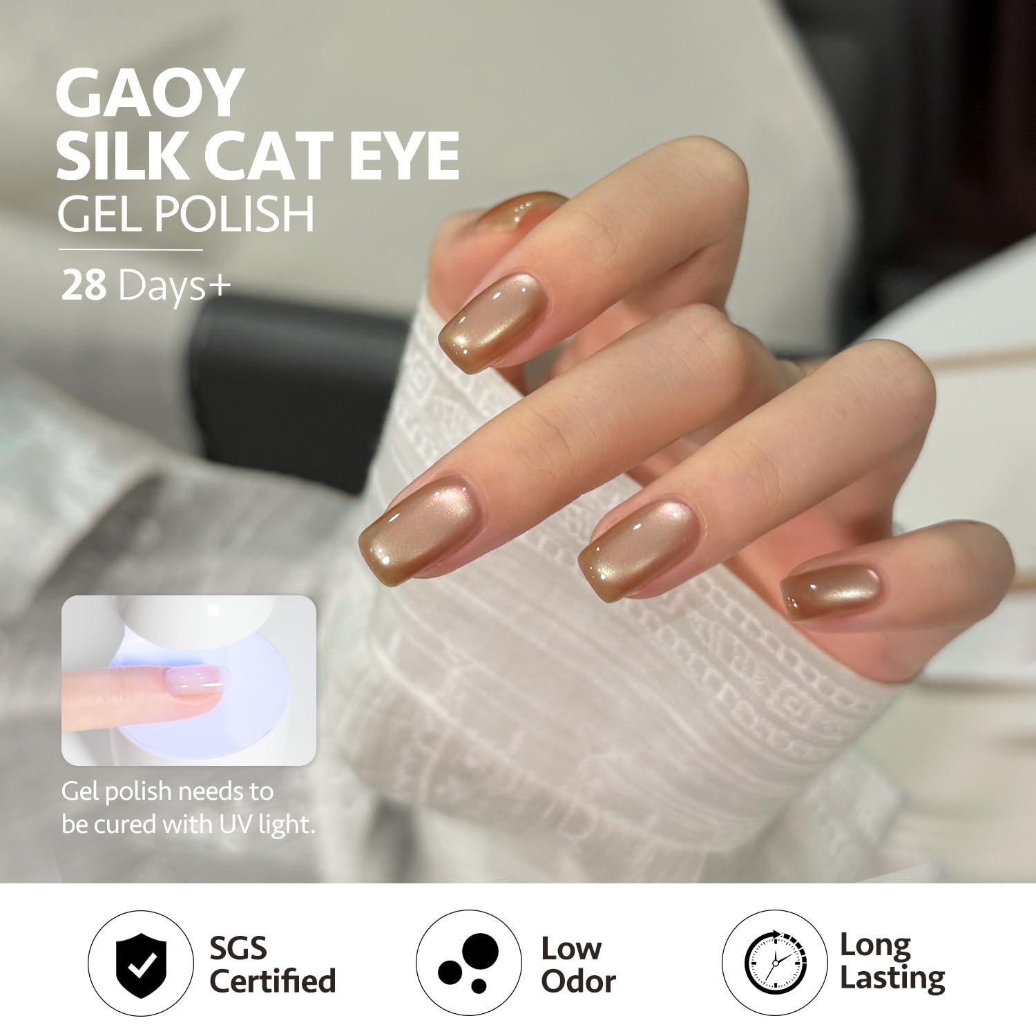 GAOY toxic-free gel nail polish with low odor at home use