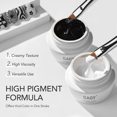GAOY UV-cure painting gel cures in 60 seconds under nail lamp.