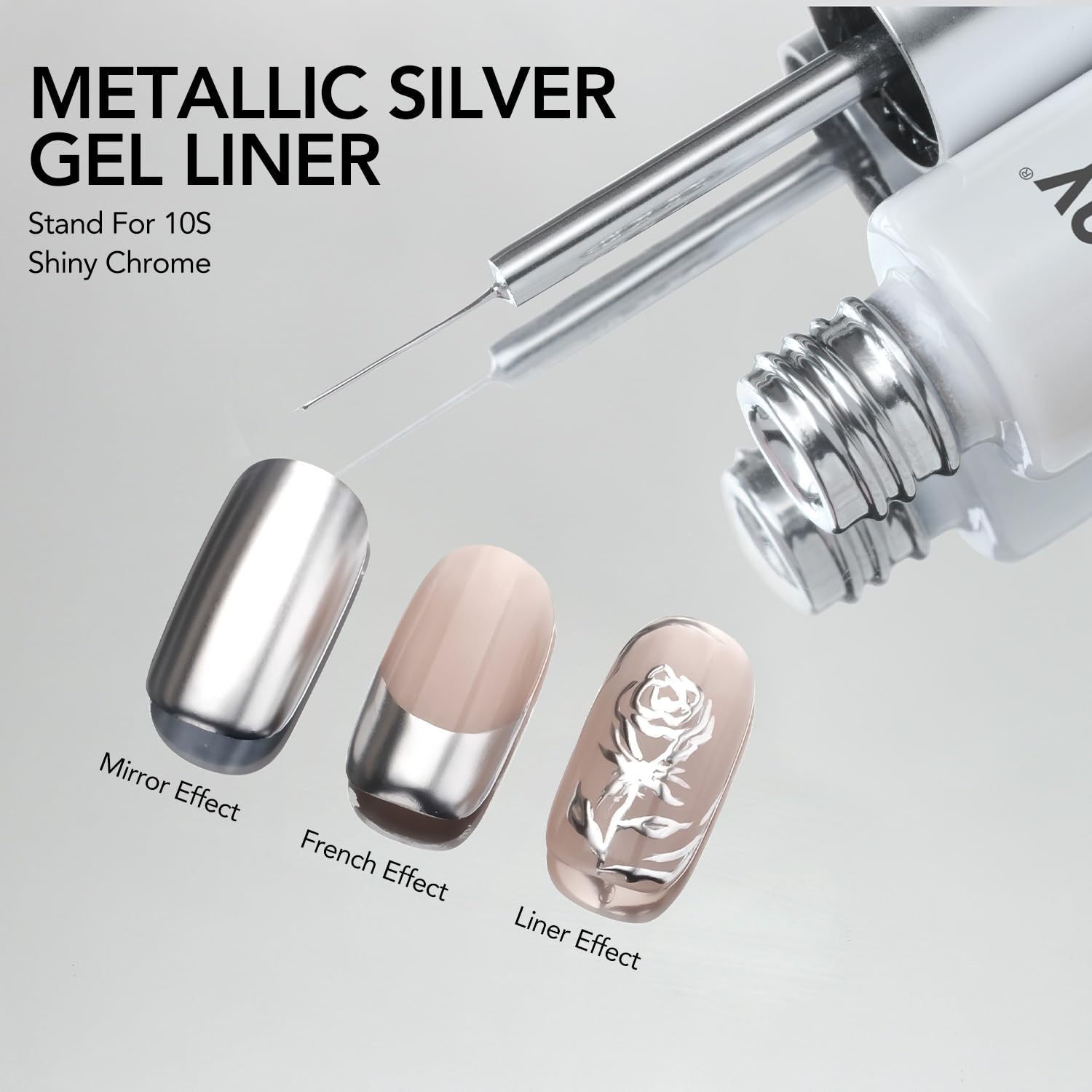 GAOY UV-lamp cure in 60 seconds for quick nail designs.