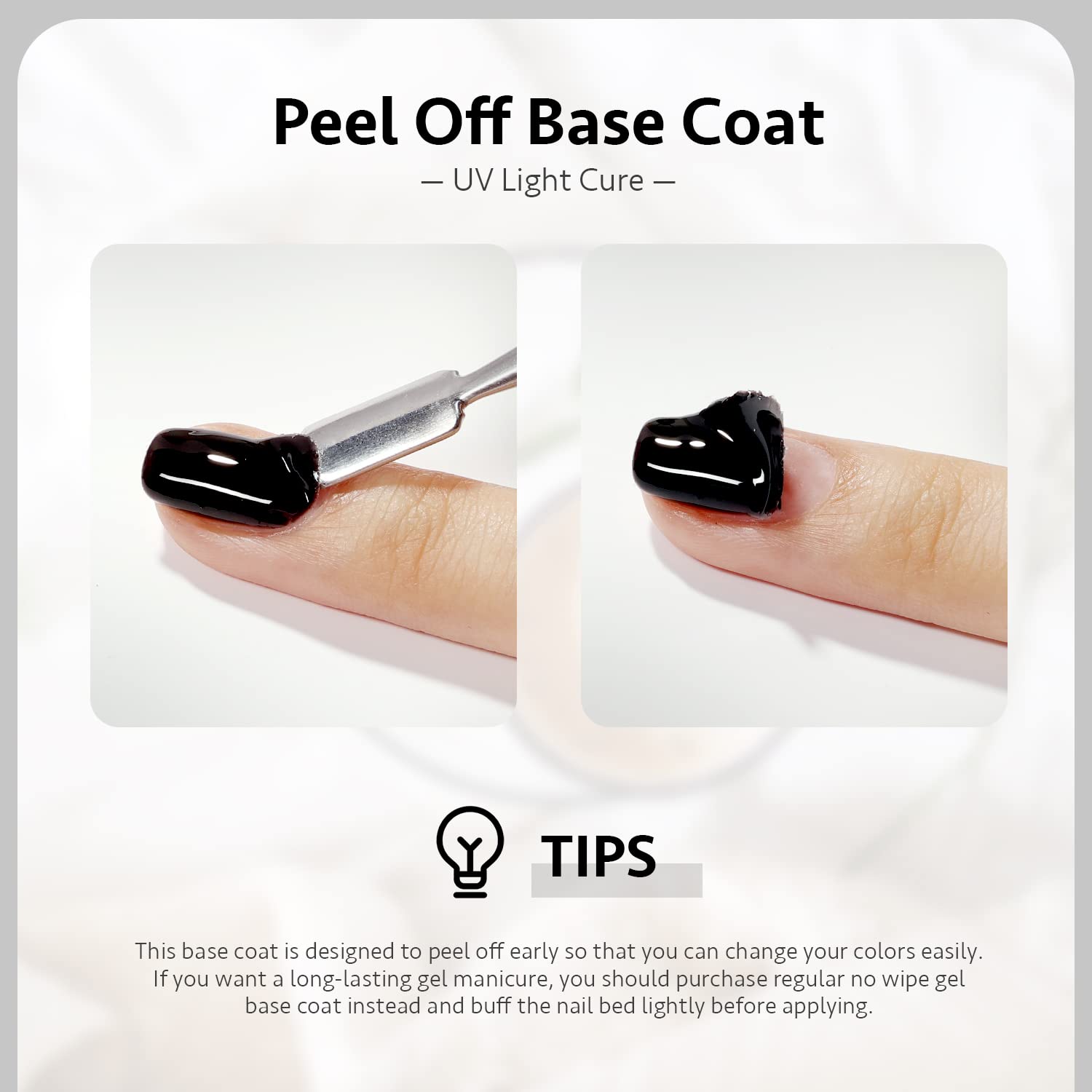 GAOY UV LED cure in 60 seconds to set the base
