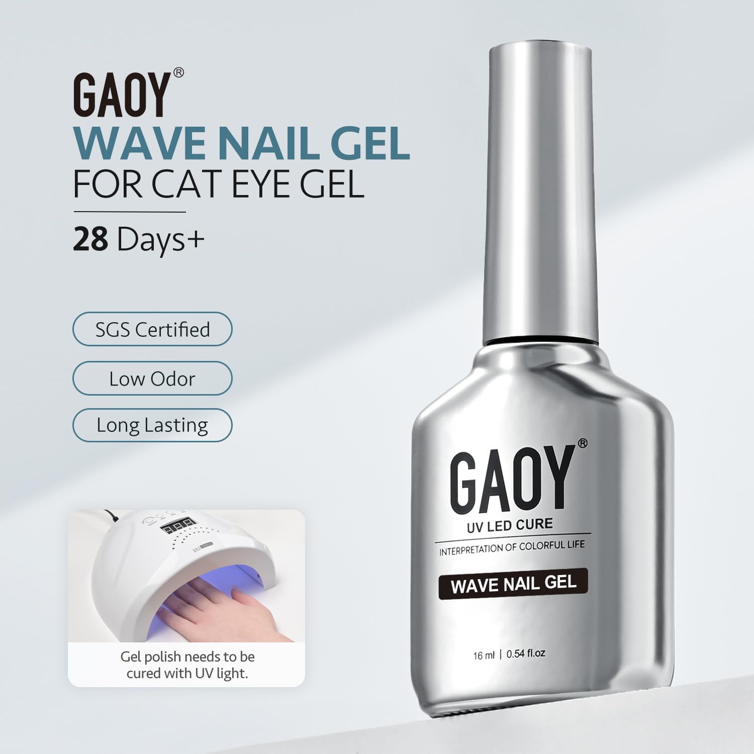 GAOY 16ml bottle ready for vibrant diffusion on nails