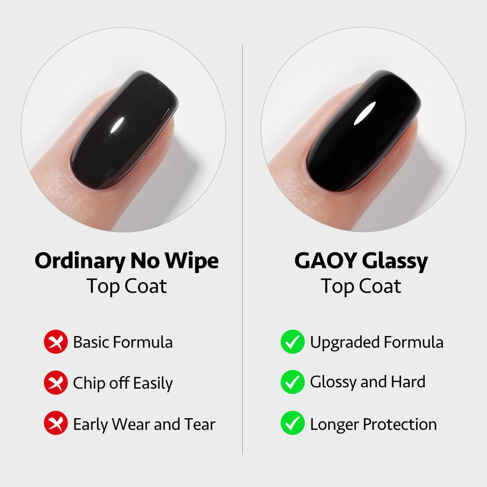 GAOY white gel polish bottle for opaque, clean nails