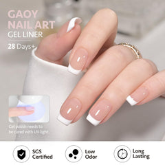 GAOY White Swirl UV cure enables quick dry in 60 seconds.